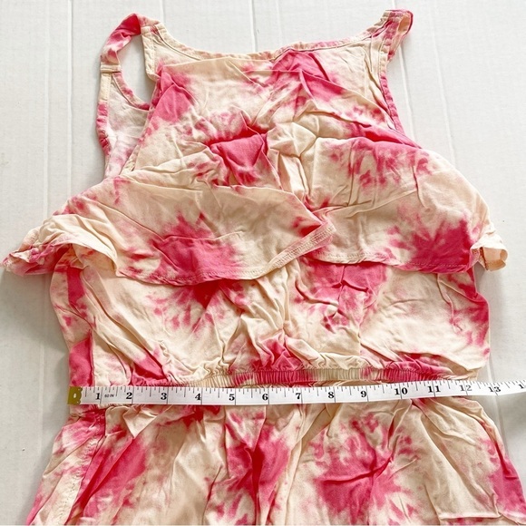 BCBG Girls Girl's Printed Tie Dye Challis Romper - Size 16 - Picture 8 of 10
